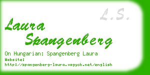 laura spangenberg business card